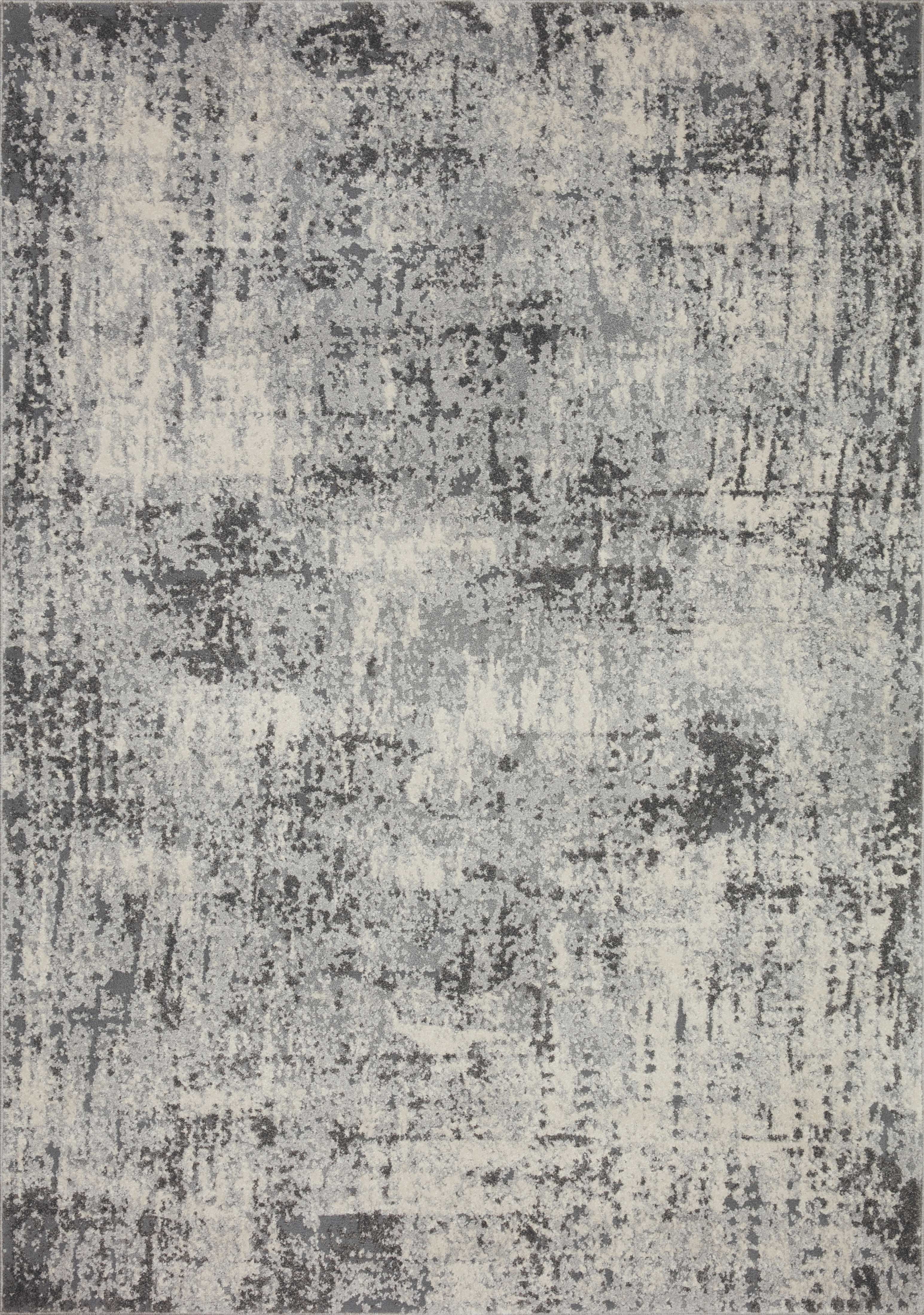 Loloi Austen AUS-01 Abstract Pebble / Charcoal Area Rug 5'-3" x 7'-7"