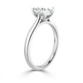 thumbnail image 2 of OM-RE Princess Shape FG Diamond Engagement Ring, 2 ct, 14K White Gold, 2 of 2