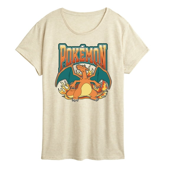 Pokémon - Charizard Collegiate - Women's Short Sleeve Graphic T-Shirt