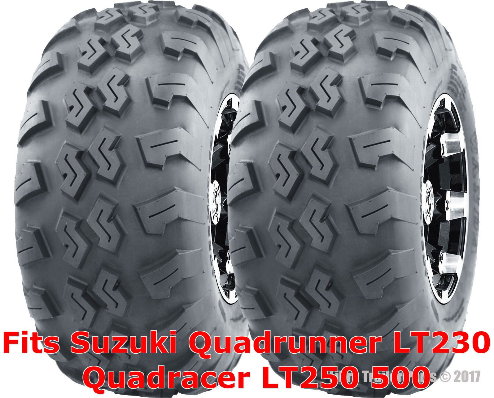 2 ATV Tires 21x710 Suzuki Quadrunner LT230 Quadracer LT250 500 front