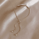 thumbnail image 3 of Pulseras De Plata 925 Mujer Oro De Bambú Ajustable Elegante Xtellar dorado, 3 of 4