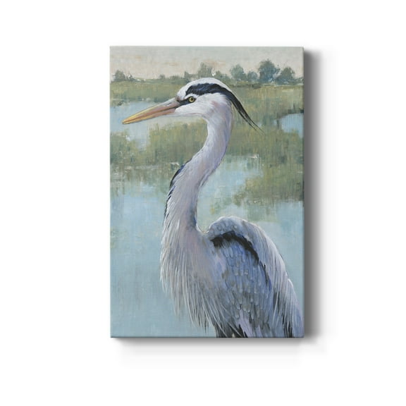Blue Heron Portrait I Premium Gallery Wrapped Canvas - Ready to Hang