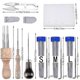 thumbnail image 2 of Wool Felting Needles Tool, Needle Felting Supplies Includes 60pcs Wool Felting Needle, 2pcs Felting Needle Tool, 2 of 5