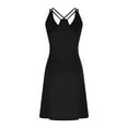 thumbnail image 5 of Summer Dresses for Women 2024 Loose Solid Color Sleeveless Sundress Spaghetti Strap Boho Beach Dress Ladies Vacation Clothes Coupons&nbsp;and&nbsp;Promo&nbsp;Codes, 5 of 6