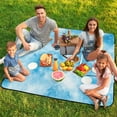 thumbnail image 7 of Colorful Tie Dye Vortex Waterproof Picnic Blanket with Foldable Zipper, Suitable for Outdoor Use, Suitable for Travel, Camping, Beaches, Parks, Grasslands, Picnic Blanket Accessories, 7 of 7