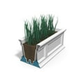 thumbnail image 4 of Pemberly Row 4ft Traditional Plastic Window Box in Graphite Gray, 4 of 6