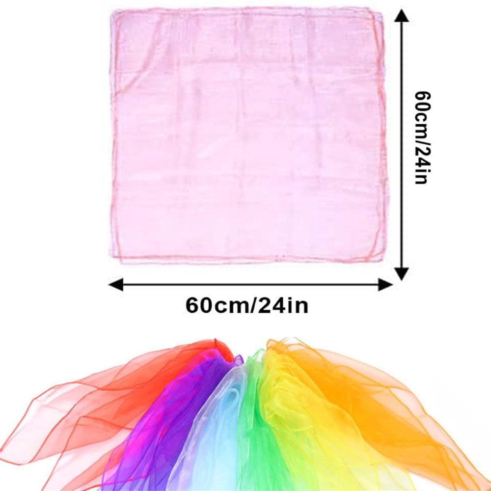 TOPPERFUN Lot De 24 Foulards De Danse Doux Et Doux Pour La Peau