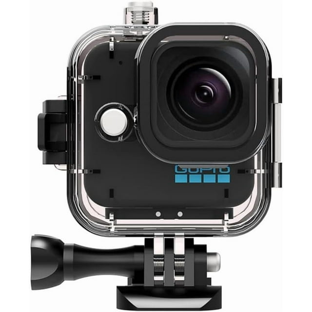 ZOUSSIQI Étui de Plongée/étui Étanche pour GoPro Hero11 Mini Noir, Accessoire de Tournage sous-Marin 30m avec Support et Vis CA919-64038