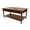 Mahogany, variant on Solid Bamboo Coffee Table with Drawers Charcoal Gray