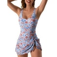 thumbnail image 4 of Zenbriele Women's One-Piece Swim Dress Flowy Swimsuits Tummy Control Skirt Bathing Suits, 4 of 12
