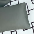 thumbnail image 3 of Fabstyles  Metro Bamboo Sheet Set 4 Pieces With Deep Pocket Charcoal Queen Modern & Contemporary, 3 of 4