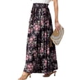 thumbnail image 3 of Cueply Long Skirts for Women Summer Maxi Skirt Elastic High Waist Tie Fashion Beach Dress with Pockets, 3 of 7