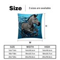 thumbnail image 5 of Zebra Covers- Set of 2 Throw Pillows in Various Sizes (16x16, 18x18, 20x20 inches) with Stylish Patterns for Home Decor and Comfort - Pillow Inserts Included, 5 of 6