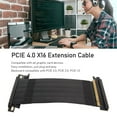 thumbnail image 4 of HELIAHOO PCIE 4.0 X16 Riser Cable High Speed Flexible Double Sided 180 Degree GPU Extension Cable for RTX 4090 for RX 7900 XT (20cm) UA24513-7781, 4 of 9