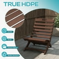 thumbnail image 6 of FODINGHILL Folding Xavier Adirondack Chairs Set of 2, HDPE All-Weather Folding Adirondack Outdoor Chair for Patio Porch Garden, BrownWood, 6 of 7