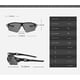 thumbnail image 3 of Gafas de ciclismo deportivas TUNC negro, 3 of 3