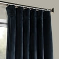 thumbnail image 2 of Half Price Drapes Eternal Blue Heritage Plush Velvet Room Darkening Curtains (1 Panel), 50W X 120L, 2 of 6