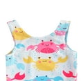 thumbnail image 4 of Little Girls One-piece Swimsuit Sleeveless Swimwear Bathing Suit, 4 of 6