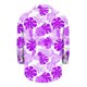 thumbnail image 5 of Camisas de cuello de la tripulación de manga corta para las mujeres hawaiana impreso cuello acampanado blusa casual suave verano playa top, 5 of 6