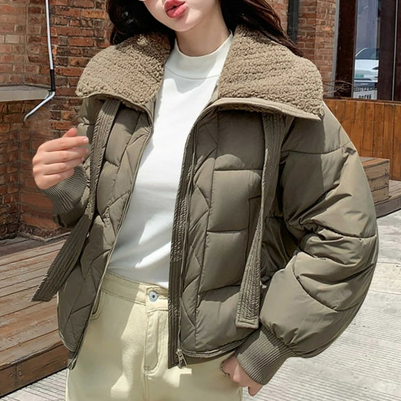 DPTALR George Women's Casual Long Sleeved Hooded Solid Color Jacket,Green,Size XXL