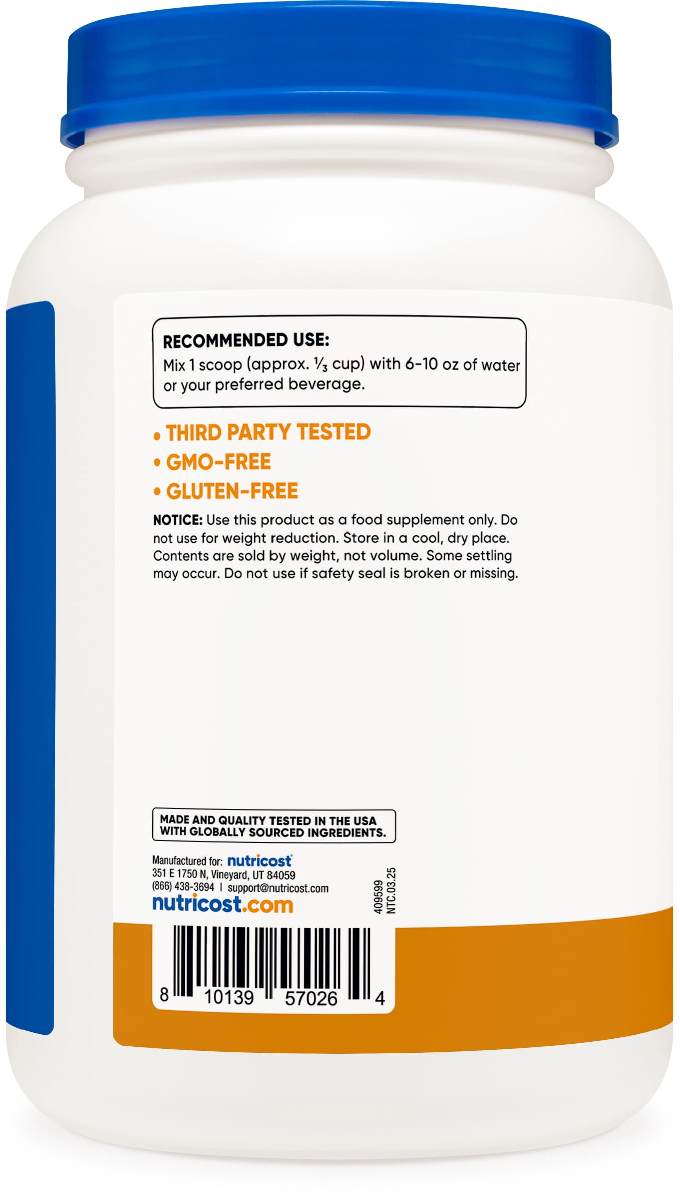 Nutricost Grass-Fed Whey Protein Isolate Powder (Chocolate Peanut Butter) 2LBS - Non-GMO, Gluten Free, Natural Flavors