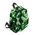 thumbnail image 2 of FORMRS School Backpack with Front Zippered Pocket 12" Elementary Student Travel Daypack, Green Camouflage Pattern, 2 of 6