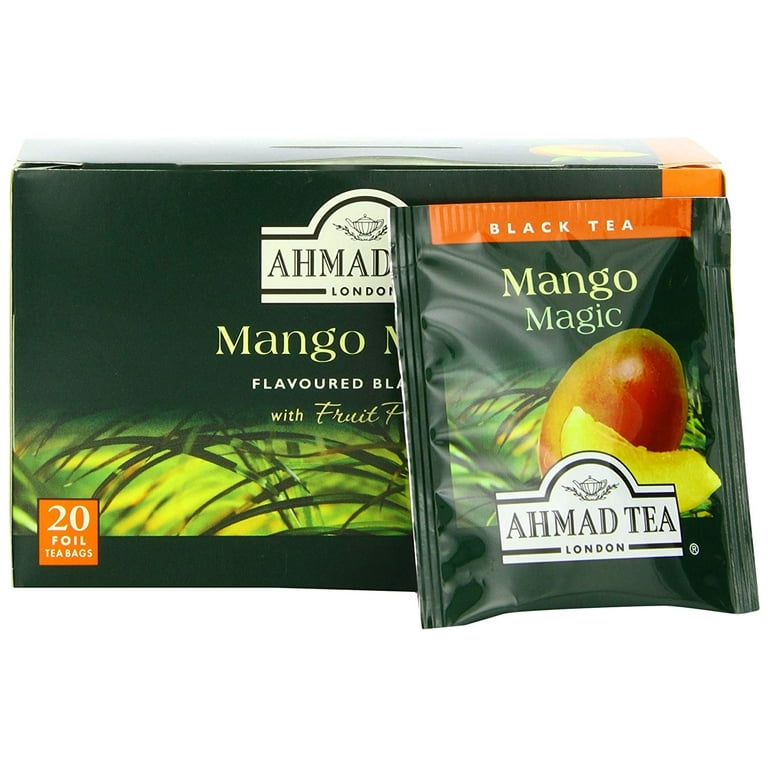 Ahmad Tea Mango Magic Black Tea, 20-Count Boxes (Pack of 6)