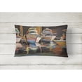 thumbnail image 2 of Carolines Treasures JMK1076PW1216 Sea Chase Deep Sea Fishing Boats Canvas Fabric Decorative Pillow  12H x16W multicolor, 2 of 3