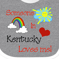 thumbnail image 4 of Inktastic Someone in Kentucky Loves Me Boys or Girls Baby Bib, 4 of 4