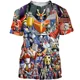 thumbnail image 3 of Camiseta de manga corta con estampado 3D de Mazinger Z para hombre, camiseta moderna con patrón de transformadores, comodidad urbana de verano, 3 of 5