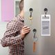 thumbnail image 5 of Magnetic Hooks, Pack of 6 Magnetic Hooks, Black, Extra Strong for Kitchen, Gadgets, Bedroom, Lockers, Office, Fridges, Hanging Decorative Lights, 5 of 5