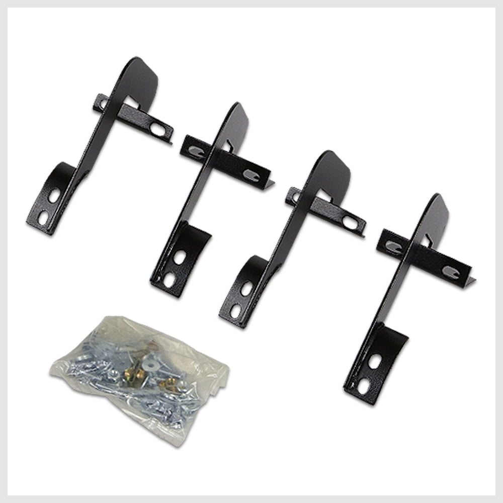 DNA Motoring For 04-08 Ford F150 Super Crew Cab 5" Black Oval Side Step Nerf bar Running Boards