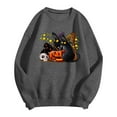 PMVFHDE Womens Halloween Costume Women's Printed Crew Neck Long Sleeved