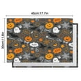 thumbnail image 6 of Gray Halloween Boo Icons Summer Placemats Table Placemats Set Of 4-Linen Kitchen Washable Placemats Table Mats 11.8"x17.7" Non-Slip Heat Resistant, 6 of 6