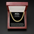 thumbnail image 5 of Top-keivon To My Man Necklace, Cuban Link Chain Gift For Him, Promise Necklace For Men, Promise Chain For Boyfriend, Gift For His Birthday Or Any Occasion, Future Husband Jewelry With Heartfelt, 5 of 10