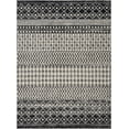 thumbnail image 4 of Hauteloom Constantinople Moroccan Trellis Bohemian Living Room, Bedroom Area Rug - Traditional Farmhouse Carpet - Black, Gray, White - 4' Square Area Rug, 4 of 20