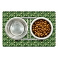 thumbnail image 1 of Banana Leaf Pet Mat for Food and Water, Overlapping Windmill Palm Trees and Leaves Pattern, Non-Slip Rubber Mat for Dogs and Cats, 18" X 12", by Ambesonne, 1 of 2