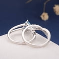 thumbnail image 6 of Rings for Women Exquisite Diamond Ring Elegant Rhinestone Ring Jewellery Rings Diamond Blue Zircon Valentine's Day Gifts Clearance, 6 of 8