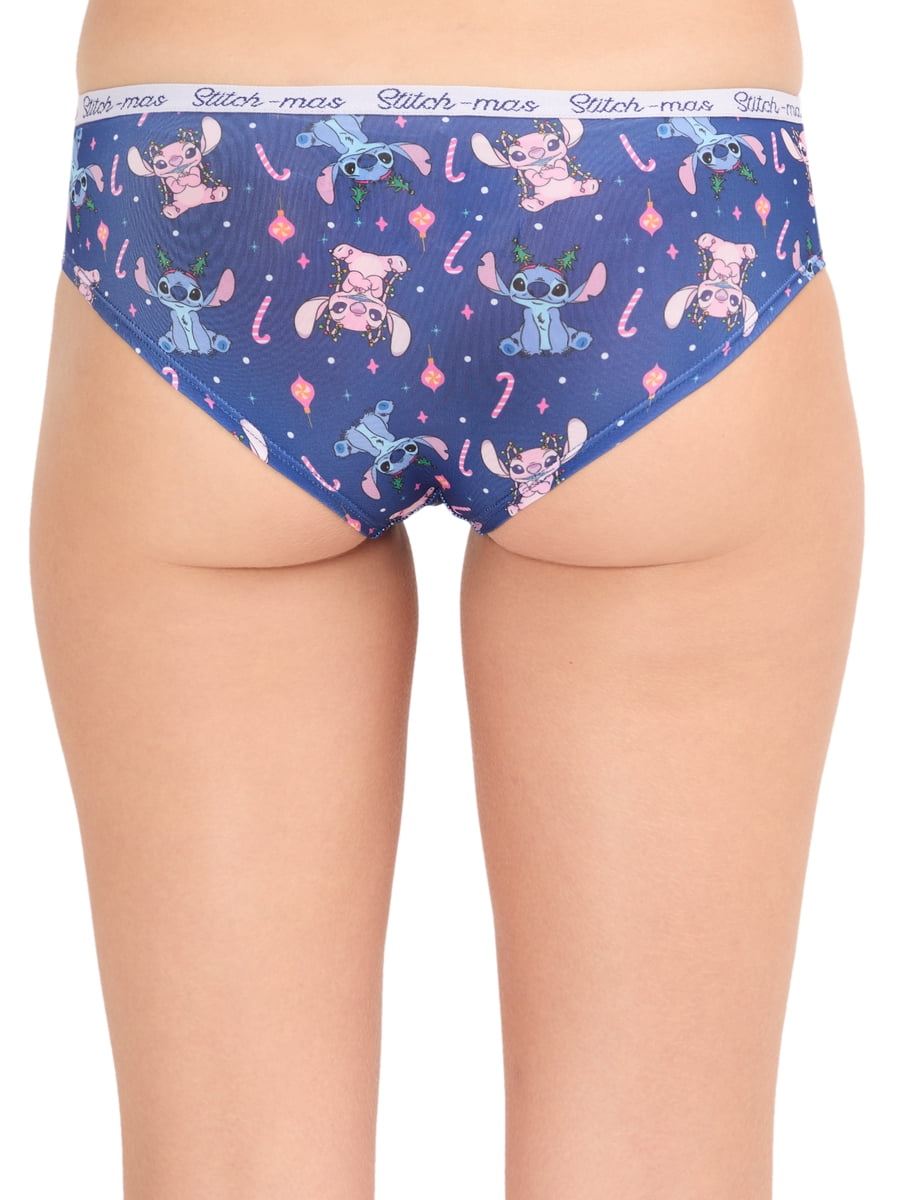 Stitch Christmas Women's Comfort Stretch Bikini, 3 pack Sizes S to XL