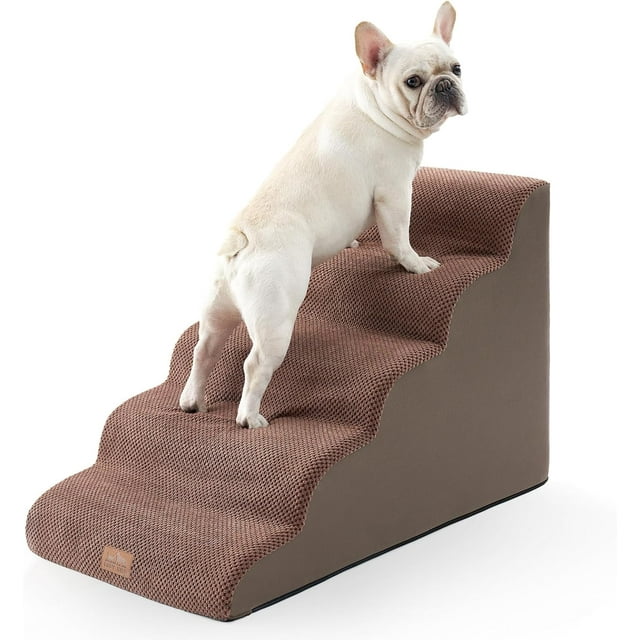 Dog Stairs for Small Dogs .” H Pet Step with Leakproof Cover High Density Foam Cat Ramp for Couch Sofa or Chair Lightweight Durable Comfort .x.x Step
