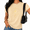 Apricot, variant on White Women's Soft Vintage Boho Celestial Sun Moon Phase Cloud Graphic Short Sleeve T-Shirt Tops