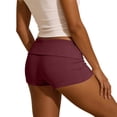 thumbnail image 4 of Lmueinov Women's Ribbed Yoga Shorts with Fold Over Waistband, High Waisted Seamless Workout Biker Shorts for Gym Athletic, Stretchy Breathable Booty Shorts, 4 of 4