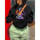 thumbnail image 2 of Sudadera Con Capucha De Bolsillo De Canguro Con Estampado De Mago De Halloween, Sudadera Con Capucha De Manga Larga Informal Con Cordón, Ropa De Mujer, 2 of 4