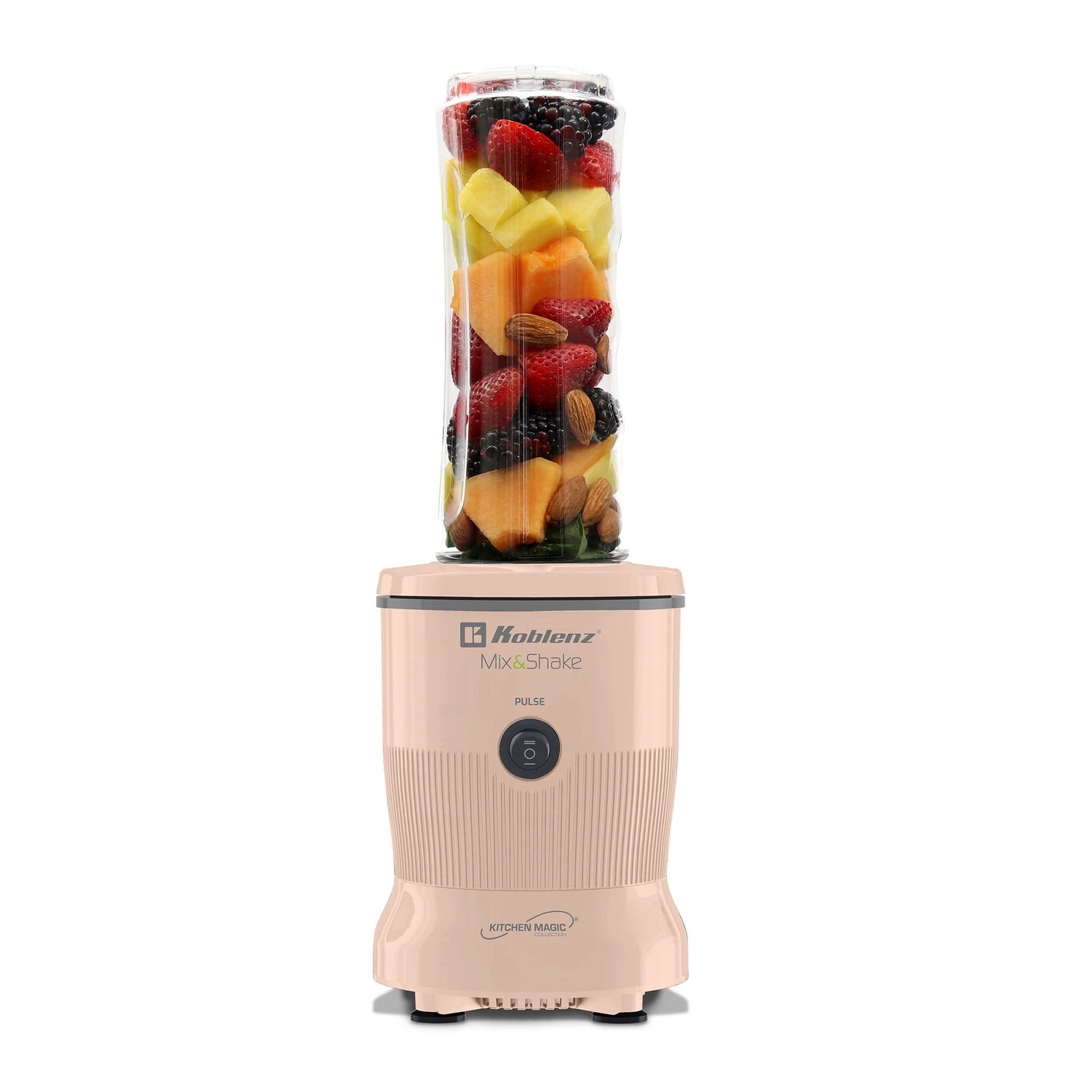 Koblenz 600-Watt 20.2-Oz. Personal Mix and Shake Blender Kit (Salmon), MSKM-600 2PS