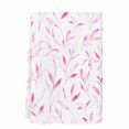 thumbnail image 2 of Pink Leaf Kitchen Towels Set of 1, Modern Botanical Foliage Plant Country Flower Absorbent Dish Towels for Kitchen, Microfiber Hand Towel, Quick Drying Tea Towel for Cleaning Decorative Dishcloths, 2 of 7