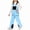 Blue, variant on WAVSUF Girls Boys Snow Ski Overalls Insulated Puffer Down Multi Pockets Ripstop Snowboarding Winter Pants Blue 7-8