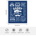 thumbnail image 4 of New Dad Gifts Blanket 60"x 50", First Time Dad Gifts, Dad to Be Gifts for 1st Time Dad, Expectant Dad Gifts, Dad Est 2024, Father to Be Gifts, Daddy to Be Gifts, Soon to Be Dad Gifts, 4 of 6
