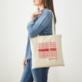 thumbnail image 3 of CafePress - Thank You Bag Tote Bag - Unisex Canvas Tote Bag, Beige, 1-Piece, 3 of 6