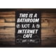 thumbnail image 1 of Letrero de metal divertido para baño, letrero de metal para baño, humor para baño, regalo divertido para baño, decoración para baño, necesidades de baño, regalo retro para baño Tamaño: 8 x 12 pulgadas, 1 of 4