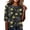 Black, variant on Halloween Shirts for Women Crewneck Blouses Funny Pumpkin Printed Half Sleeve Tunic Tops Halloween Costume Gifts